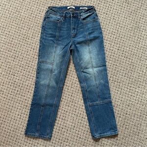 Cleo + Wolf high rise straight jeans